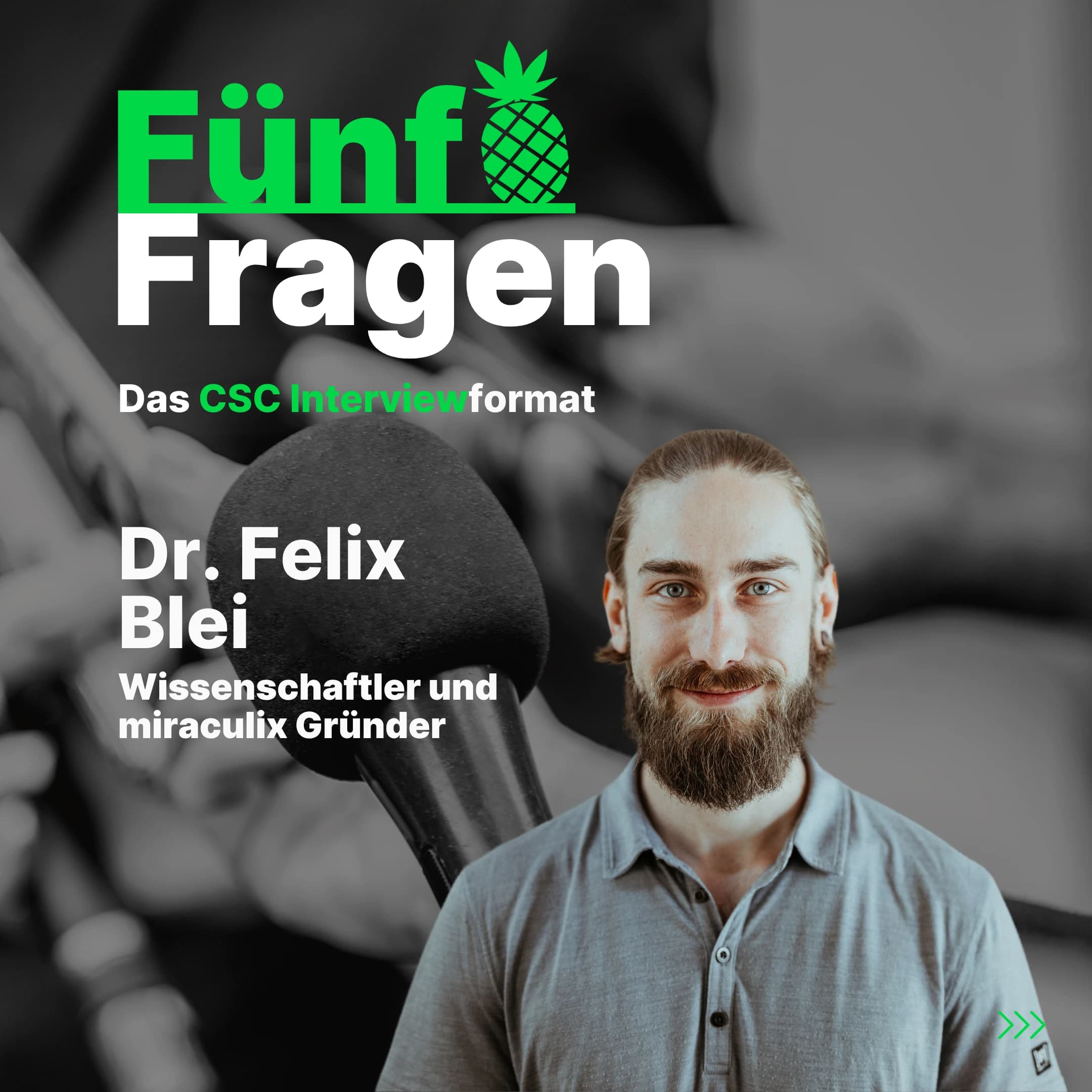 Fünf Fragen an Dr. Felix Blei von miraculix
