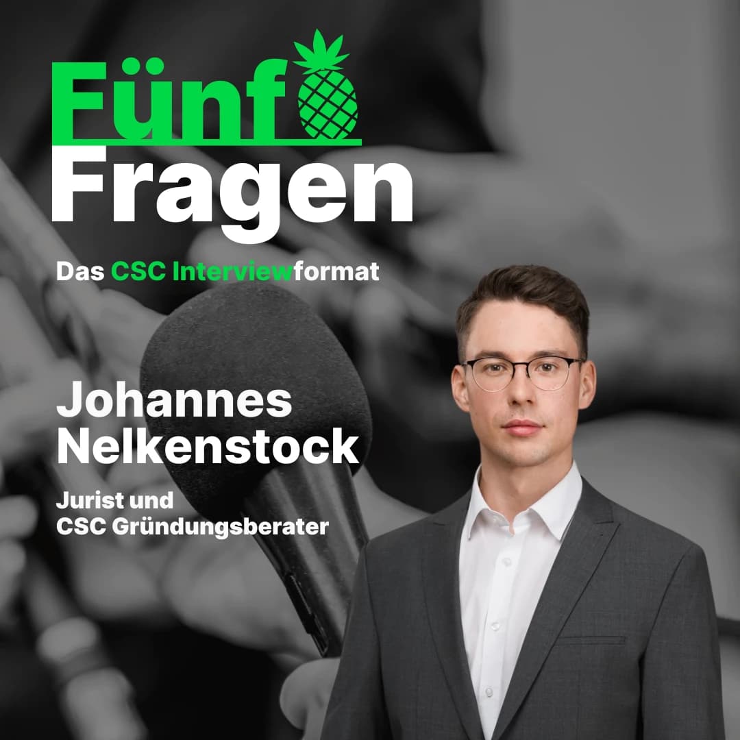 Fünf Fragen an Johannes Nelkenstock