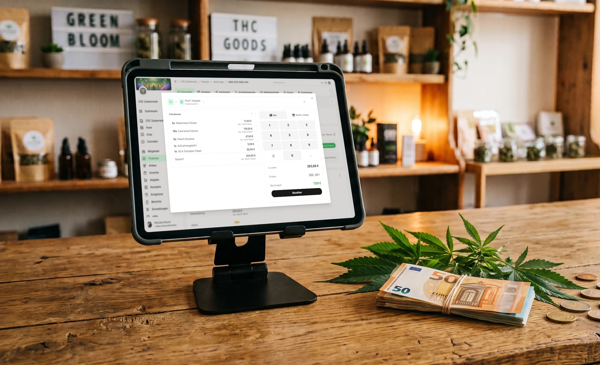 Bargeld im Cannabis Social Club – das Cannanas Kassensystem mit Cloud-TSE