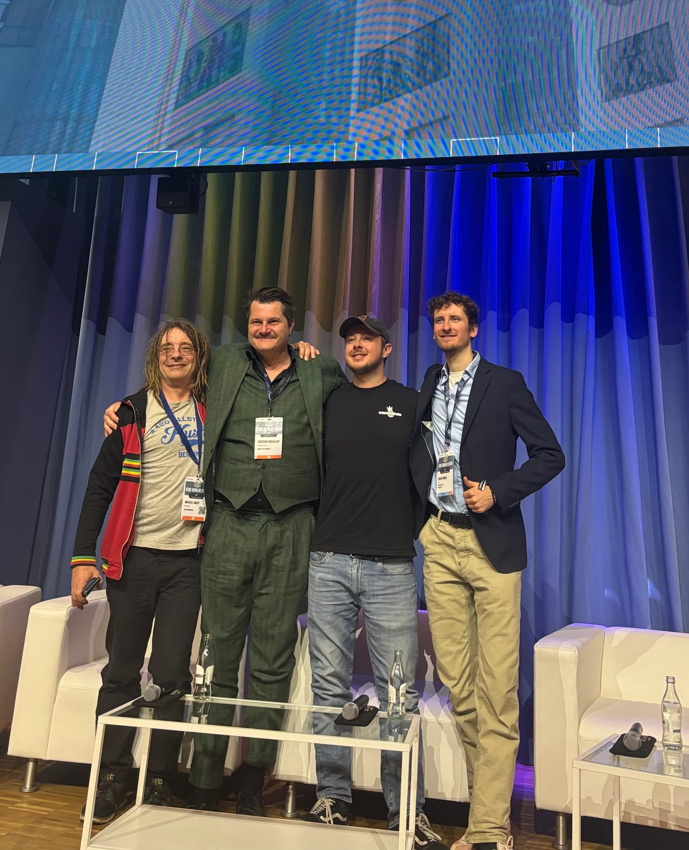Peter Mösenthin (Cannanas) auf dem Speaking Panel der ICBC Berlin 2026